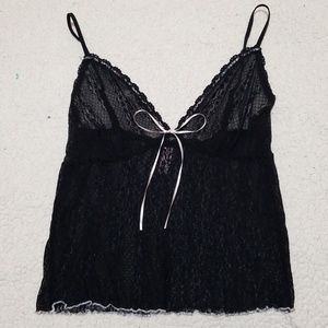 Victoria's Secret black lace camisol